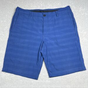 Tommy Bahama Shorts Men's Size 34 Blue Nylon Blend Seersucker Chino Golf Stretch